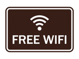 Classic Framed Free Wifi Sign