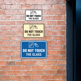 Signs ByLITA Classic Framed Do Not Touch The Glass Wall or Door Sign