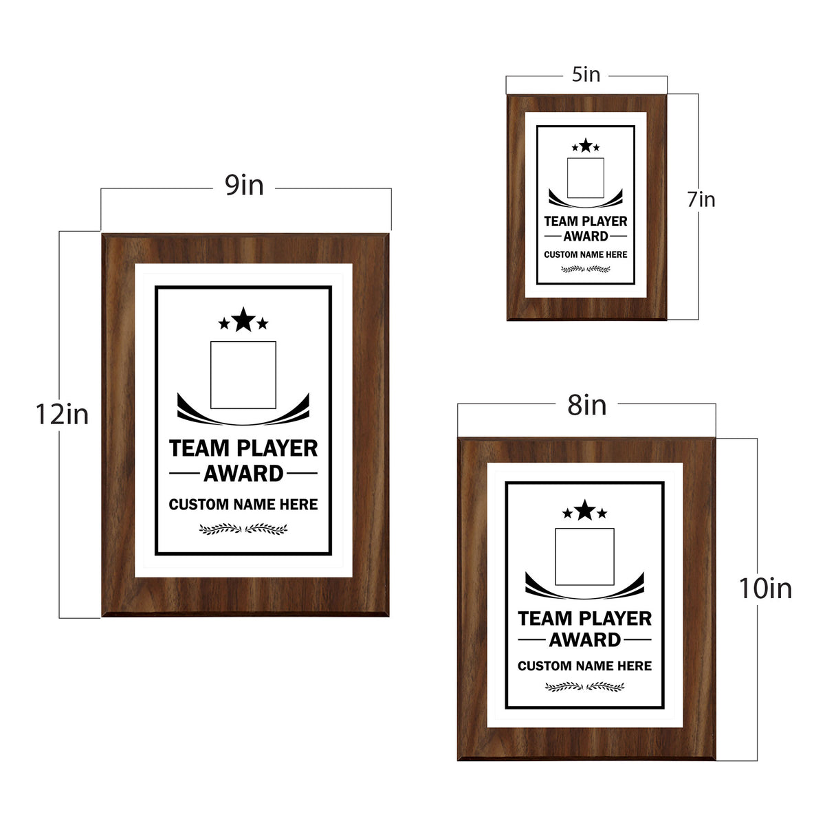 Team Player Award Personalized (Wooden) Wall Plaque With Easel Acrylic Stand | Workplace Recognition Ceremonies Award Plaques