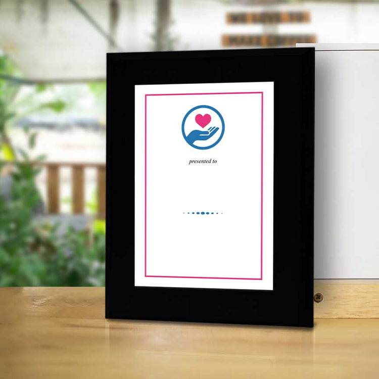 Volunteer of the Year — Community Award' Personalized Wall Plaque With Easel Acrylic Stand | Faith/Community Non-Profit Award Plaques