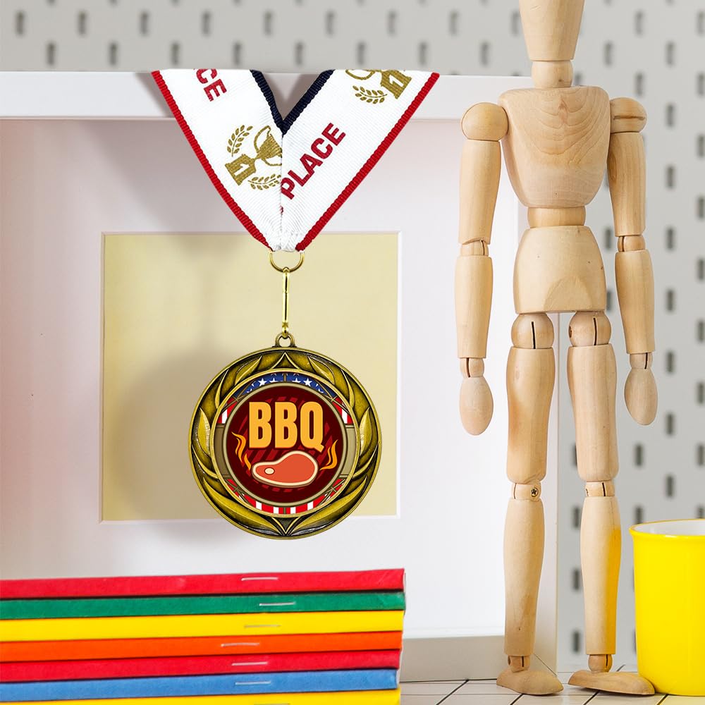 All Quality Wreath Design BBQ Medal | Competition | High Quality Metal Medal - 1st, 2nd, 3rd Place