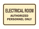 Classic Framed ELECTRICAL ROOM AUTHORIZED PERSONNEL ONLY Sign