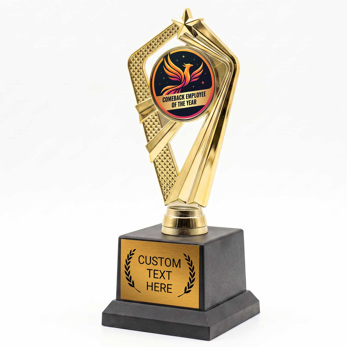 Fun Employee Recognition Trophy Awards (Sales, Hardest Working) - Engraved