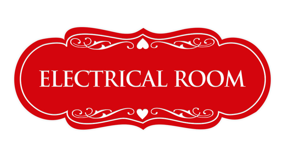 Designer Electrical Room Sign