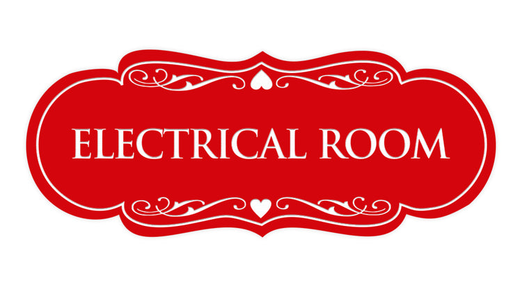 Designer Electrical Room Sign