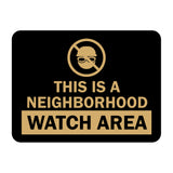 Signs ByLITA Classic Framed This Is a Neighborhood Watch Area Wall or Door Sign