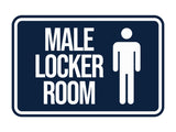 Classic Framed Male Locker Room Wall or Door Sign
