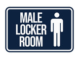 Classic Framed Male Locker Room Wall or Door Sign