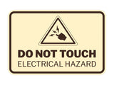 Signs ByLITA Classic Framed Do Not Touch Electrical Hazard Durable ABS Plastic Laser Engraved Easy Installation Wall or Door Sign
