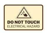 Signs ByLITA Classic Framed Do Not Touch Electrical Hazard Durable ABS Plastic Laser Engraved Easy Installation Wall or Door Sign