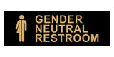 Basic Gender Neutral Restroom Wall or Door Sign