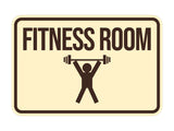 Classic Framed Fitness Room Wall or Door Sign
