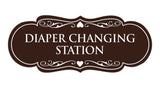Designer Diaper Changing Station Sign