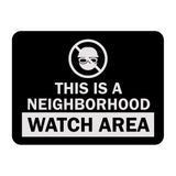 Signs ByLITA Classic Framed This Is a Neighborhood Watch Area Wall or Door Sign