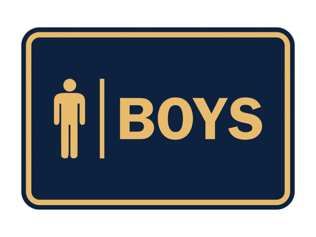 Classic Boys (male bathroom icon) Sign – Pacific Sign and Stamp