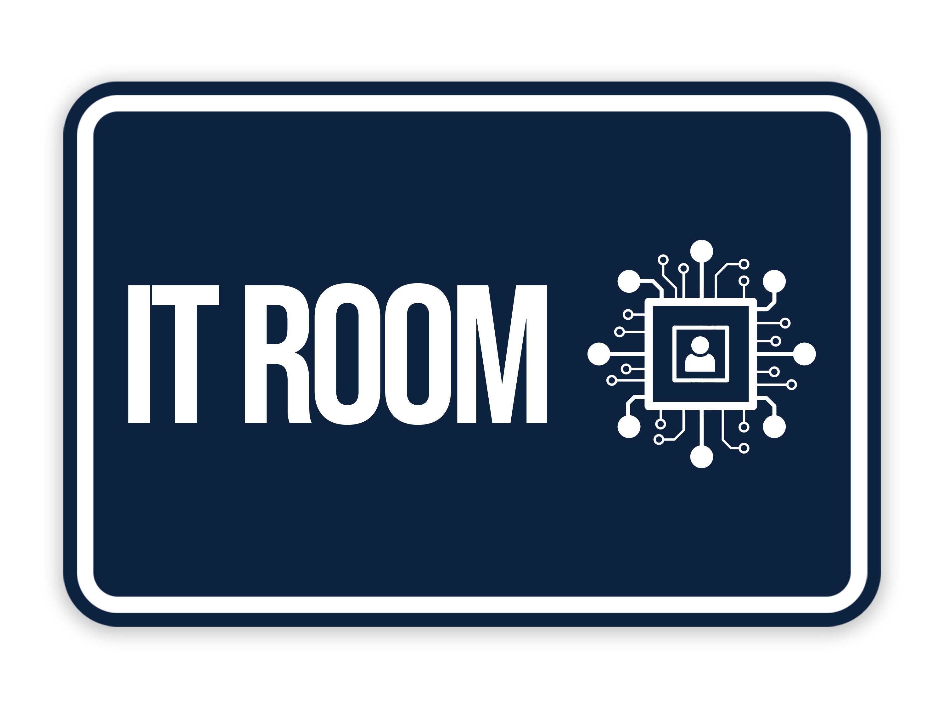 Classic Framed IT Room Wall or Door Sign – Pacific Sign and Stamp