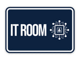 Classic Framed IT Room Wall or Door Sign