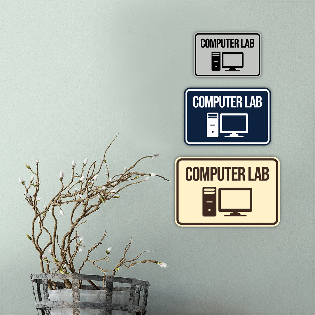 Classic Framed Computer Lab Wall or Door Sign – Pacific Sign and Stamp