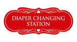 Designer Diaper Changing Station Sign