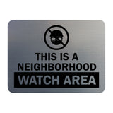 Signs ByLITA Classic Framed This Is a Neighborhood Watch Area Wall or Door Sign