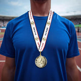 1st 2nd 3rd Place MidNite Star Award Medals - 3 Piece Set (Gold, Silver, Bronze) Includes Neck Ribbon