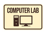 Classic Framed Computer Lab Wall or Door Sign