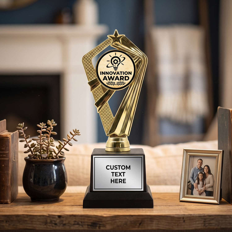 Employee Recognition Trophy Awards (Teamwork, Safety, Quality) - Engraved