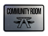 Classic Framed Community Room Wall or Door Sign