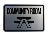 Classic Framed Community Room Wall or Door Sign