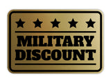 Signs ByLITA Classic Framed Military Discount Wall or Door Sign