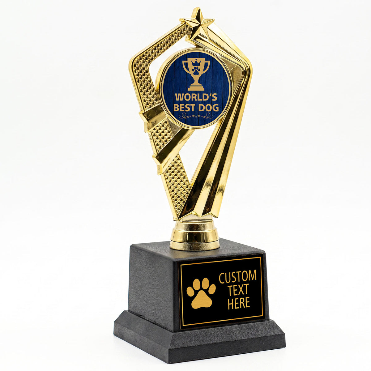 Gaucho Goods World’s Best Dog Trophy, Custom Engraved Dog Award — Personalized Gift for Dog Lovers, Gotcha Day & Birthdays