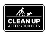 Signs ByLITA Classic Framed Clean up After Your Pets Wall or Door Sign