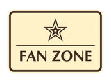 Signs ByLITA Classic Framed Fan Zone Wall or Door Sign