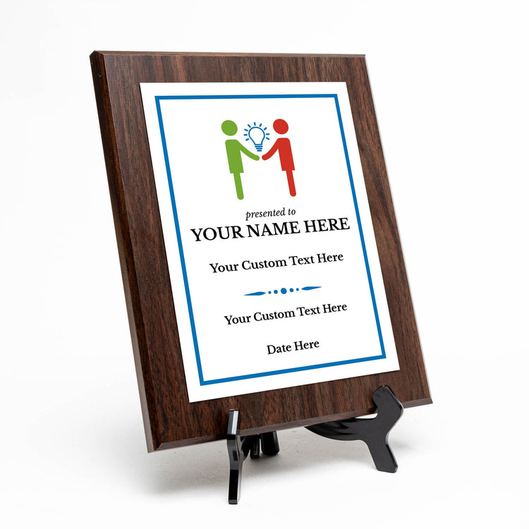 Instructor or Mentor Recognition Customizable Award Plaque | Easel Mount Option | Achievement and Service Personalizable Plaques