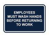 Classic Framed Employees Must Wash Hands Before Returning To Work
