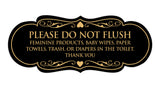 Designer Please Do Not Flush Etiqutte Sign