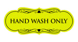 Designer Hand Wash Only Sign