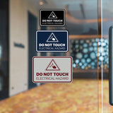 Signs ByLITA Classic Framed Do Not Touch Electrical Hazard Durable ABS Plastic Laser Engraved Easy Installation Wall or Door Sign