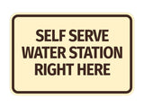 Signs ByLITA Classic Framed Self Serve Water Station Right Here Wall or Door Sign