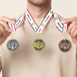 1st 2nd 3rd Place Victory Award Medals - 3 Piece Set (Gold, Silver, Bronze) Includes Ribbon