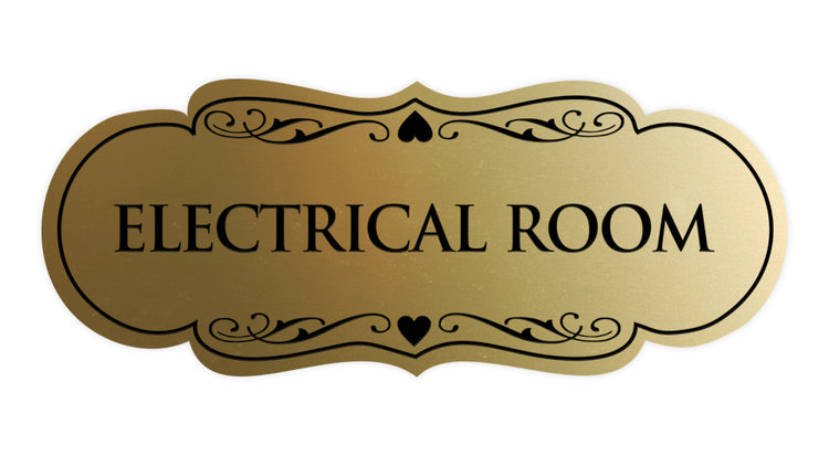 Designer Electrical Room Sign