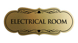 Designer Electrical Room Sign