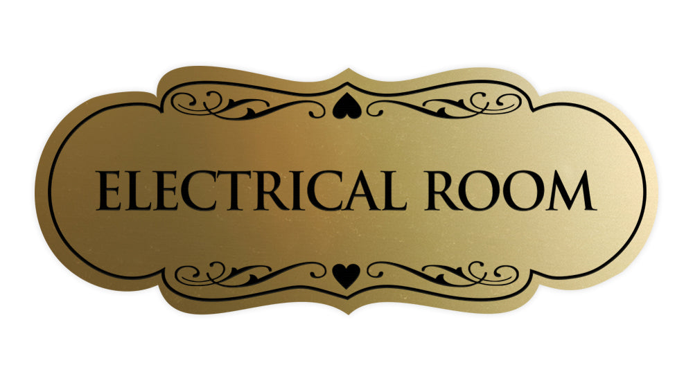 Designer Electrical Room Sign
