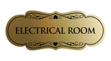 Designer Electrical Room Sign