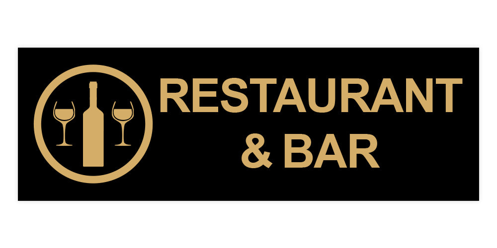 Basic Restaurant & Bar Wall or Door Sign