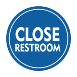 Signs ByLITA Circle Close Restroom Wall or Door Sign