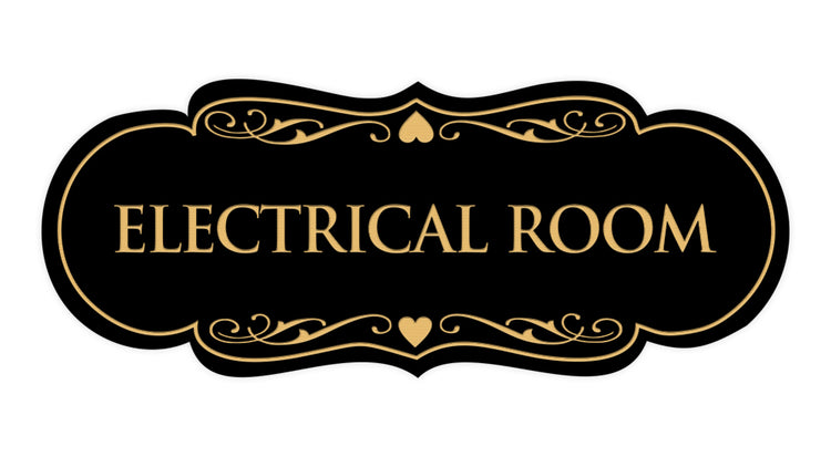 Designer Electrical Room Sign