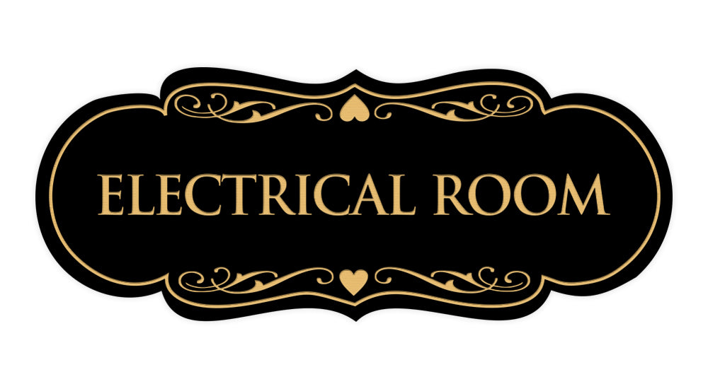 Designer Electrical Room Sign