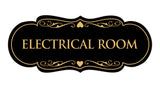 Designer Electrical Room Sign