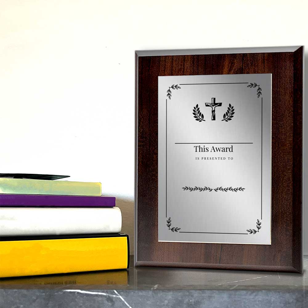 Church and Religion Theme' Personalized Wall Plaque With Easel Acrylic Stand | Faith/Community Non-Profit Award Plaques